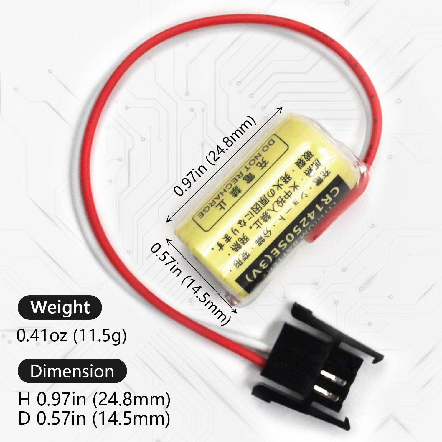 elxjar (5-Pack) 3V 600mAh Battery for Allen Bradley 1747-BA, 1769